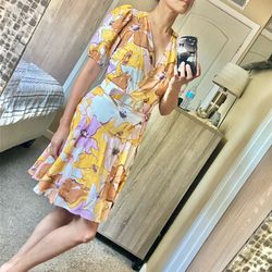 NWT Nine West belted floral dress