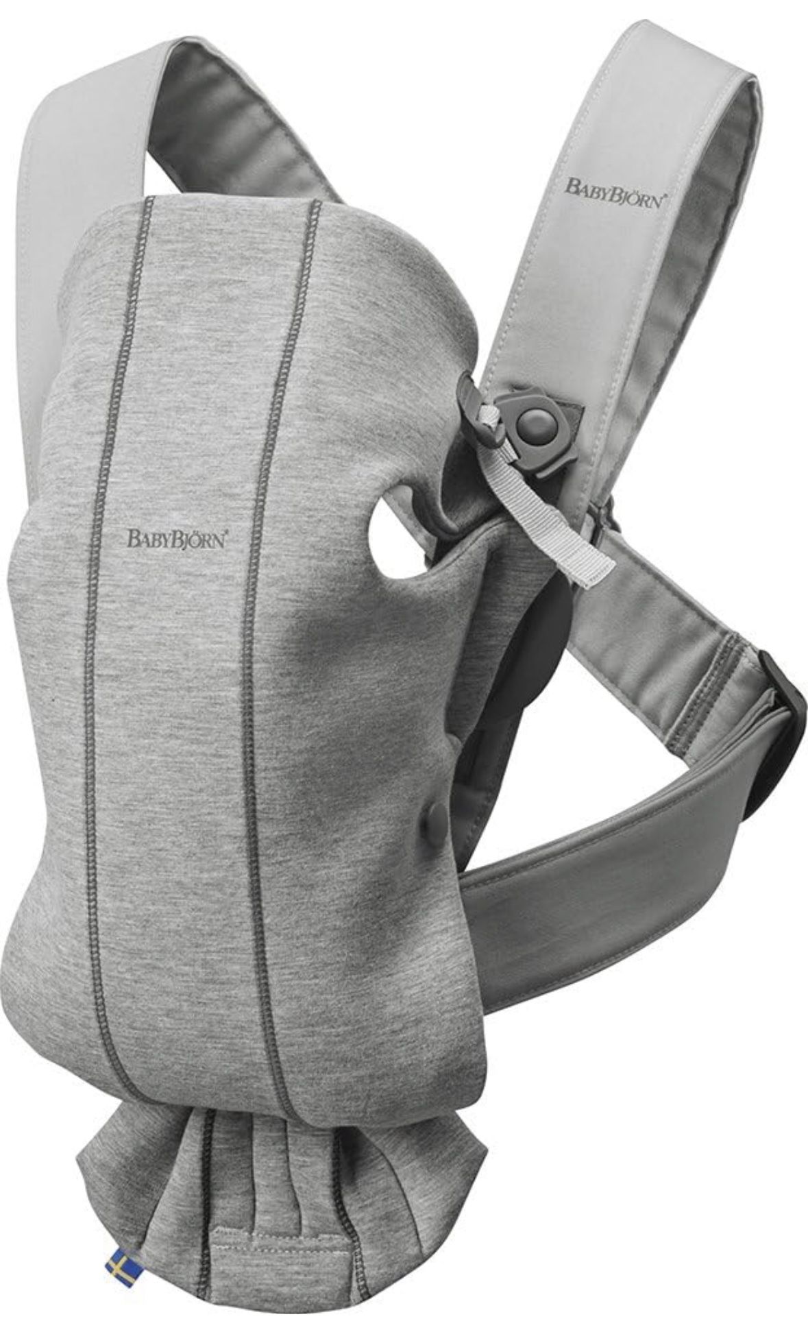 BabyBjörn Baby Carrier Mini, 3D Jersey, Light Gray