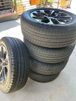 OEM Jeep wrangler wheels and tires