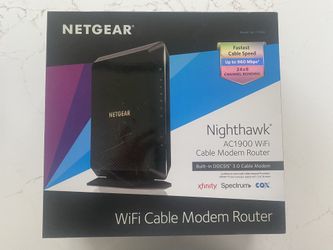 NETGEAR Nighthawk AC1900 WiFi Cable Modem Router