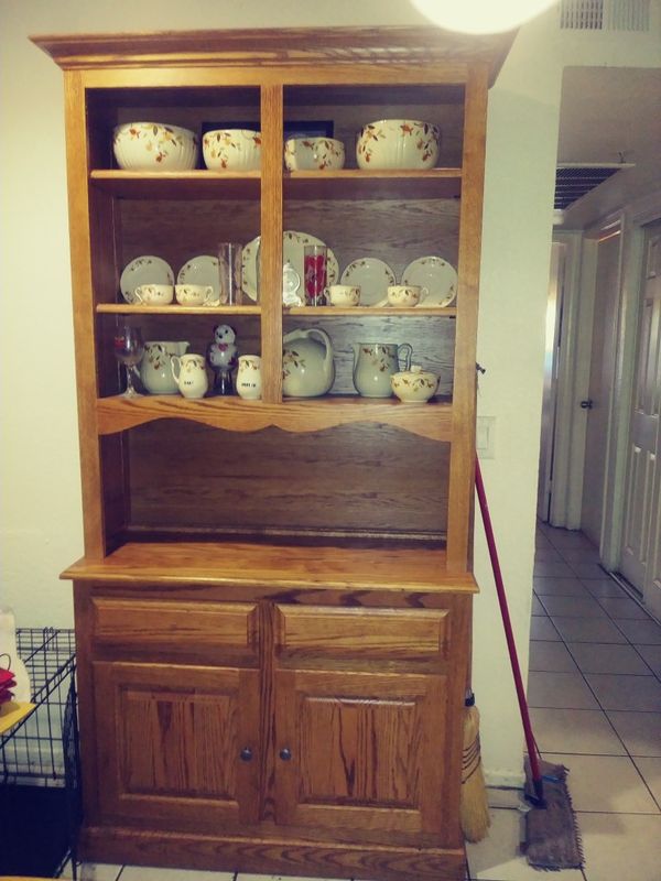 Solid White Oak Hutch Two Peice For In Phoenix Az Offerup Solid White Oak Hutch Two Peice Phoenix