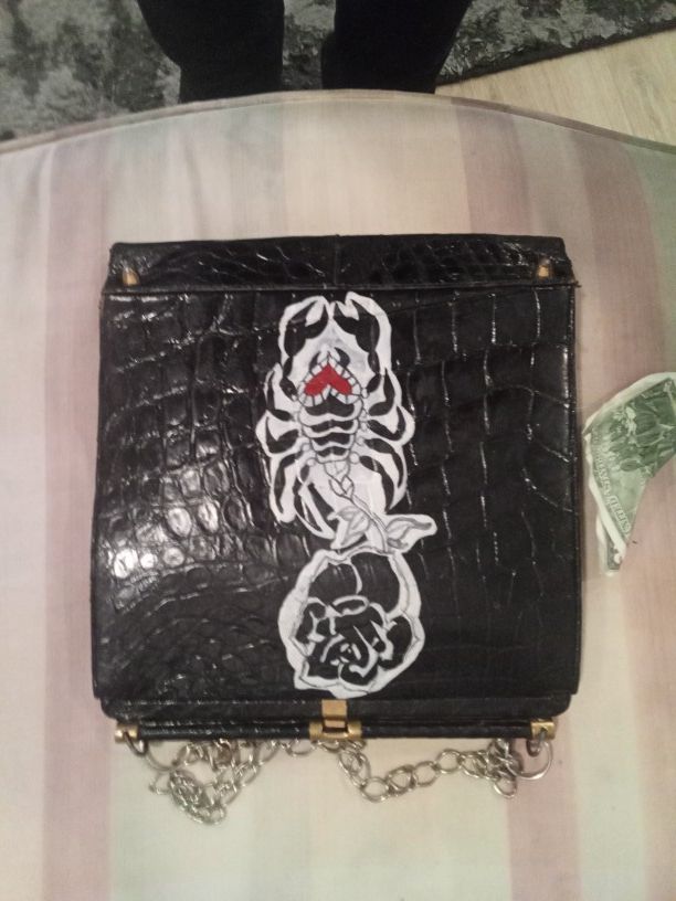 Vintage Crocodile Purse Italian. Possibly By Roberto Cavelli