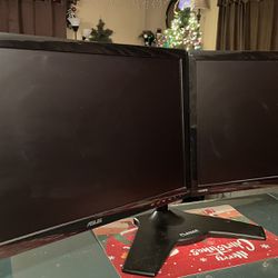 Dual Monitor Stand With Asus Monitors