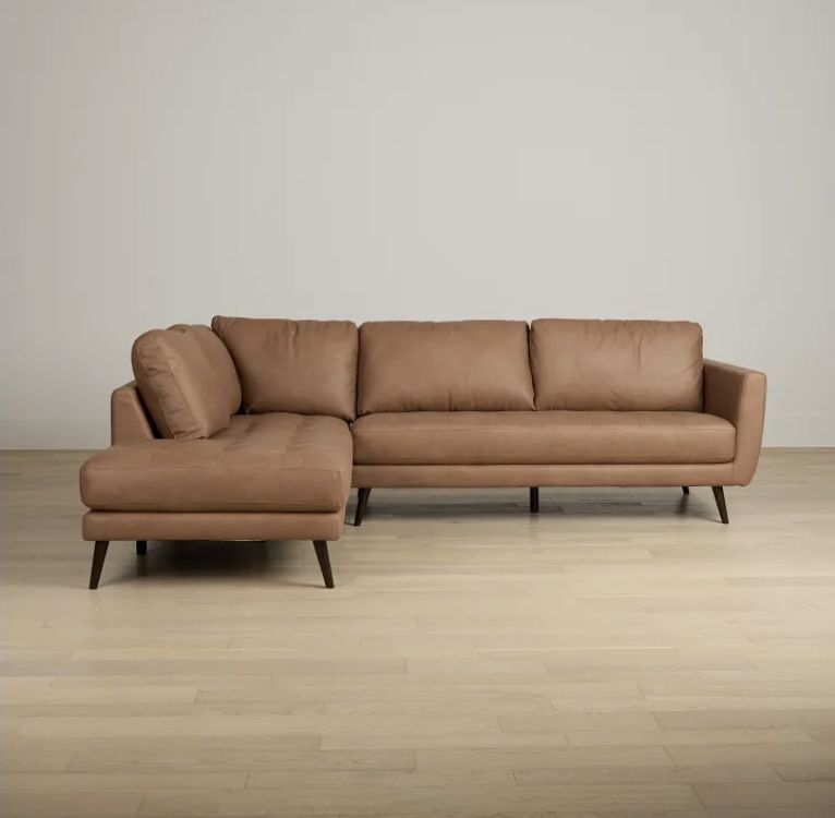 Cognac brown Sectional