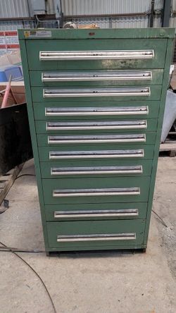 Vintage Stanley Vidmar Tool Chest Hardware Storage Cabinet 11 Drawer Like Lista