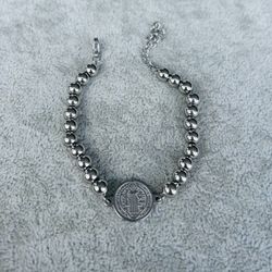 Bundle includes Saint Benedict bracelet and keychain