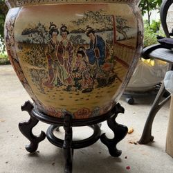 Koi Fish Planter Bowl