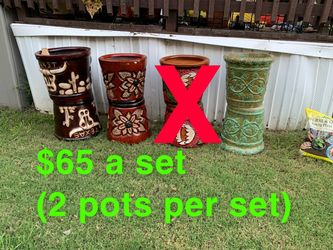 Flower pot planters $65 a set (2 pots!)