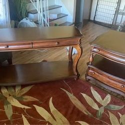 Solid Wood High End Sofa Table $50, Coffee table $50 and End table $50 Ea