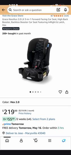 New in box car seat