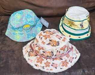 NEW Lot of 3 Bucket Hats