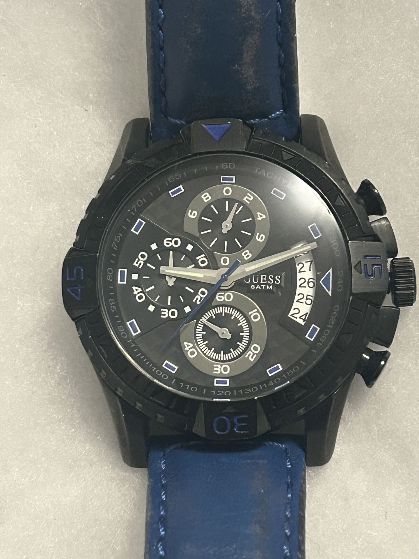 Men’s Guess Watch Leather Band