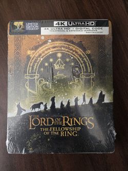 Lord Of The Rings: Fellowship Of The Ring 4k Blu-ray Limited Edition Steelbook