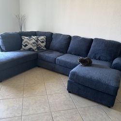 Navy Blue Sofa 