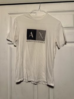 Armani Exchange Mens White Graphic Shirt. Size Small.