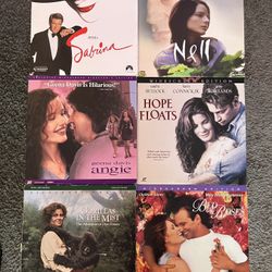 Laserdiscs Movies: Sabrina, Nell, Hope Floats, Angie, Bed Of Roses, Gorillas In The Mist