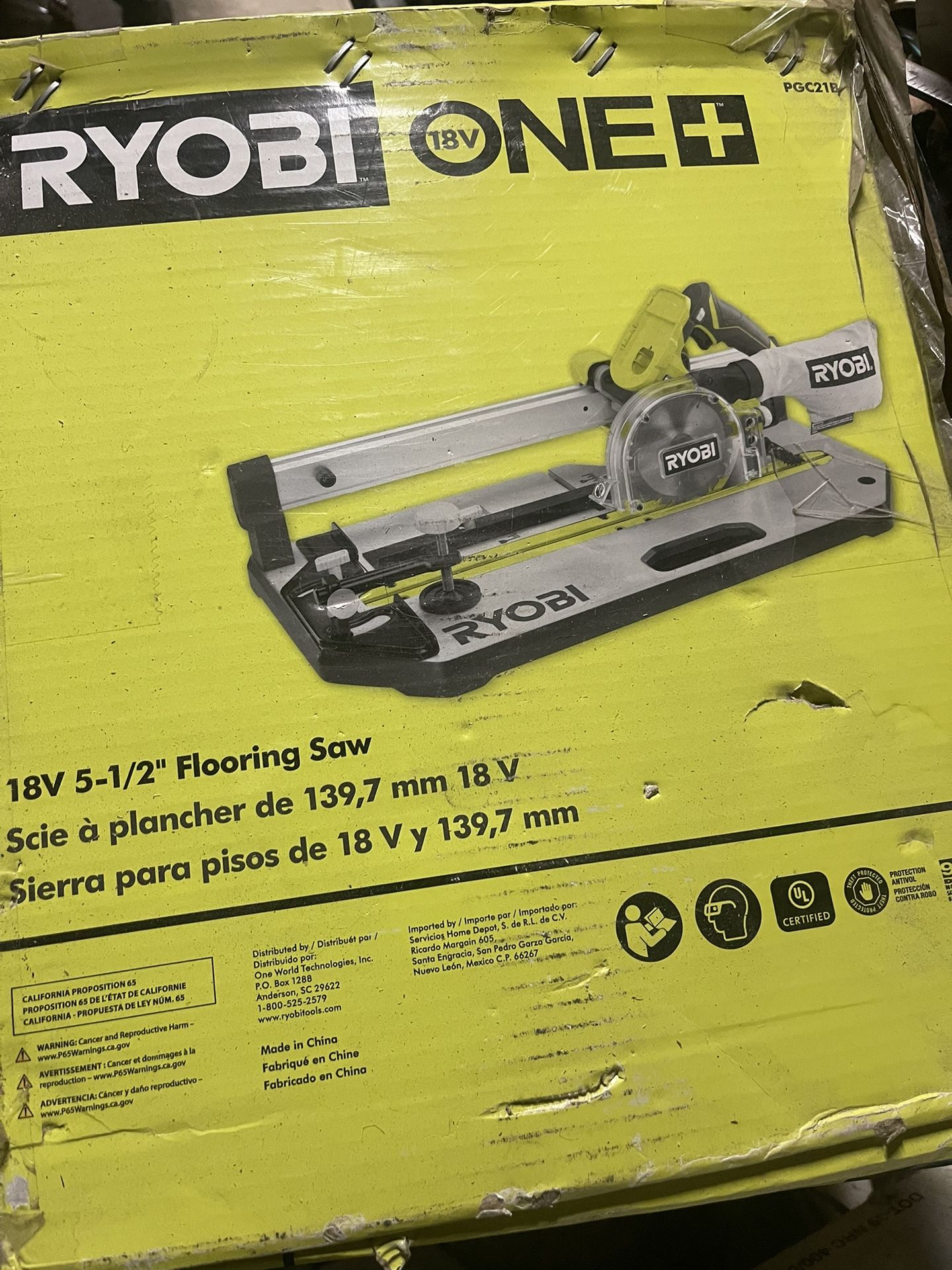 Ryobi 18v Flooring Saw 