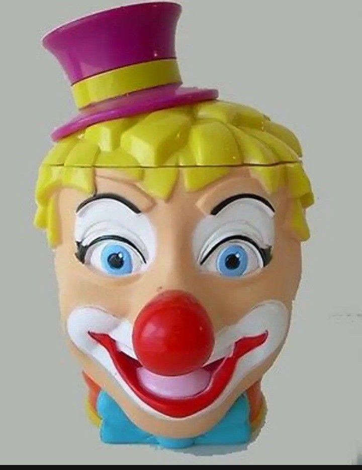 Ringling Brothers Barnum Bailey Circus Clown Mug w Hat Flip Open Lid 2001..... CHECK OUT MY PAGE FOR MORE ITEMS