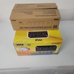 Pyle Amplifier And Speaker Selector Set