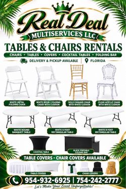 Table and. Chair and cover