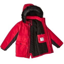Kids Large 10/12 Parka Jacket Red New With Tags