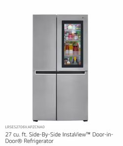 LG 27 cu. ft. Side-By-Side InstaView™ Door-in-door by