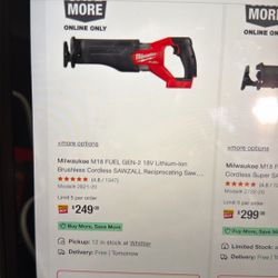 Milwaukee  Saw all M 18