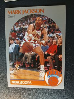 Mark Jackson collectors card both1990 NBA hoops number 205