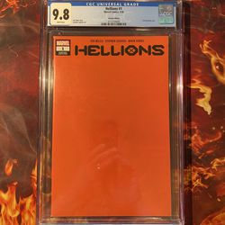 2020 Hellions #1 (1:200 Blank Variant, CGC 9.8)