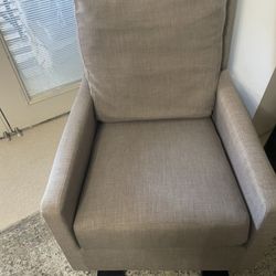 Gray Gliding Chair