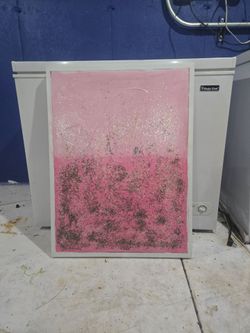 Pink Glitter Abstract Canvas Art