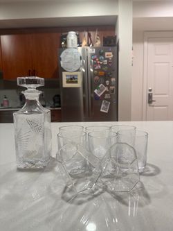 Decanter & Drinking Glass Set