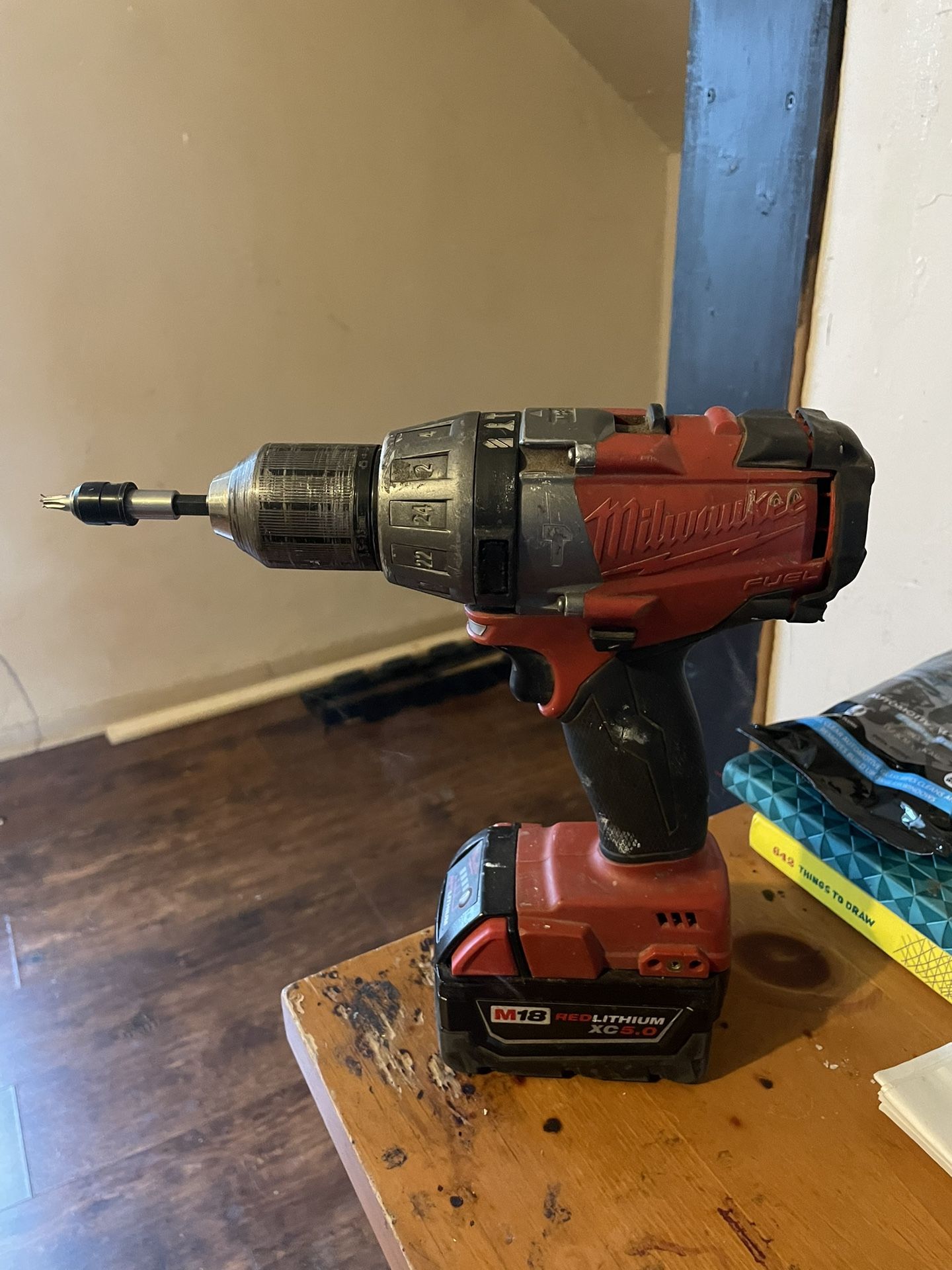 Milwaukee M18 Hammer Drill W/ 5.0 Battery