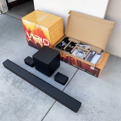 New in Box $140 (VIZIO) V-Series 5.1 Home Theater Sound Bar Dolby Audio Bluetooth Wireless Subwoofer Voice Assistant (V51x-J6)