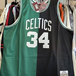 Mitchell & Ness NBA Boston Celtics Paul Pierce Split Jersey “ Black /Green “ Size 3XL