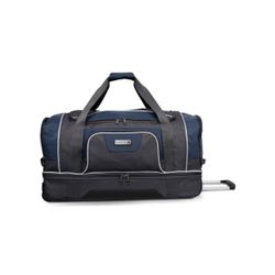 SwissTech Wanderer 30" Rolling Drop-Bottom Travel Duffel Bag in Blue