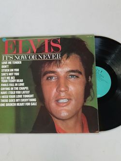 Elvis Record • UK Import • It's Now or Never Lp