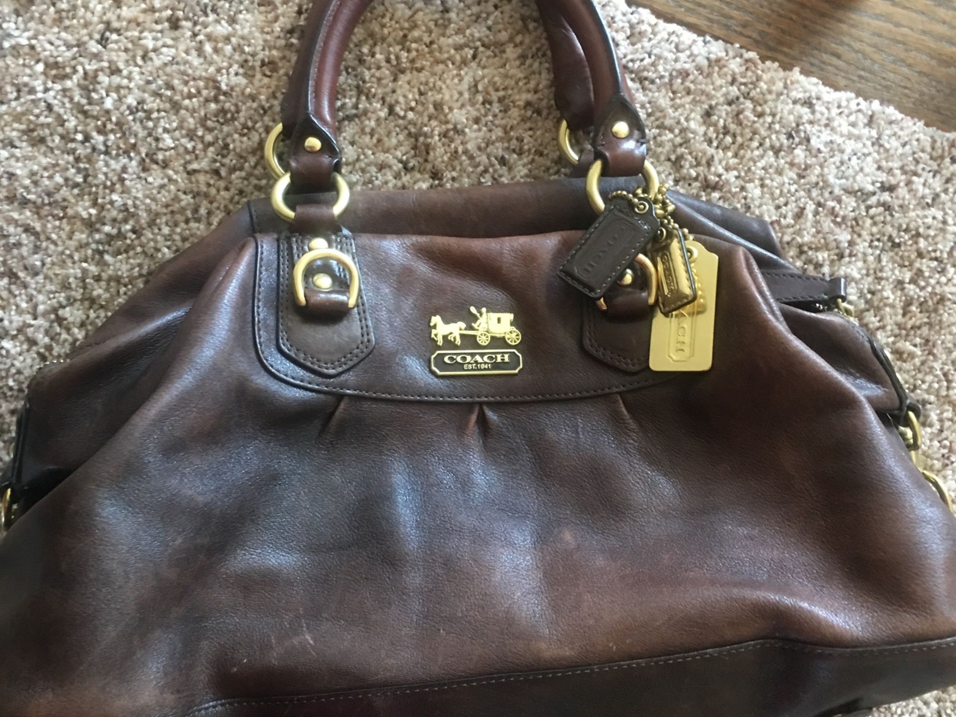 Coach purse and wallet - brownish