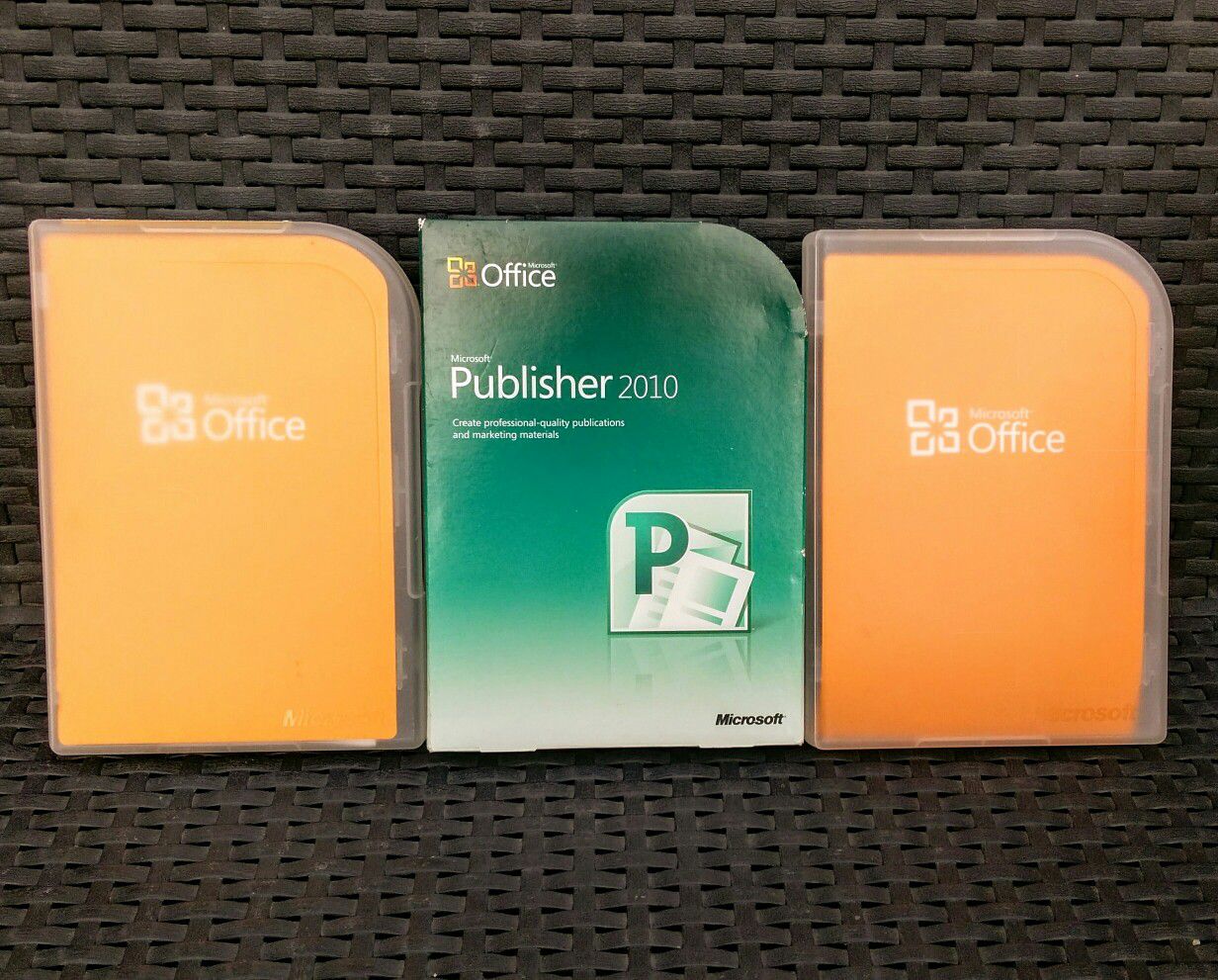 Genuine Microsoft Publisher & Office "Home and Student" 2010