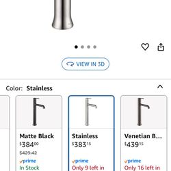 4 Delta Trinsic Vessel Sink Oil Rubbed Bronze Bathroom Faucet 1 Hole, Single Hole Bathroom Sink Faucet for Vanity, Venetian Bronze 759-RB-DST