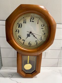 Vintage Regulator Wall Clock!