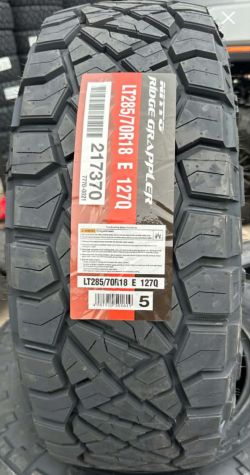 LT285 70 18 NITTO RIDGE GRAPPLERS BRAND NEW TIRE TIRES $385 EACH OR $1540 FOR A SET OF 4 WHILE SUPPLIES LAST FINANCING AVAILABLE DELIVERY AVAILABLE