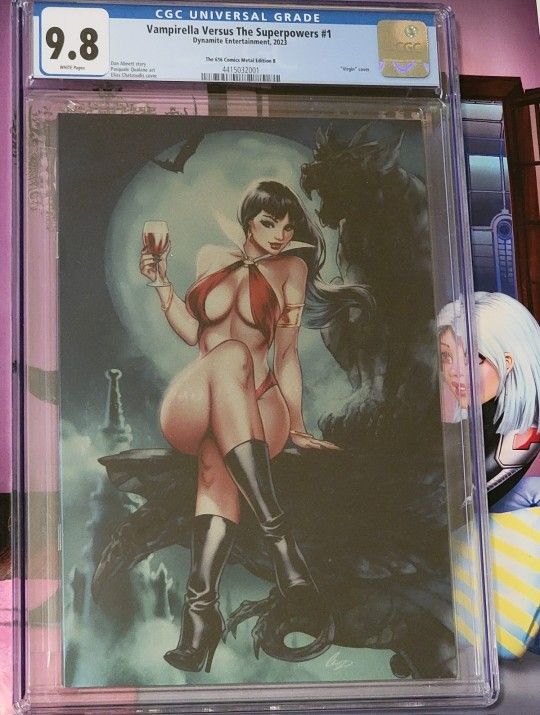 VAMPIRELLA VERSUS THE SUPERPOWERS #1  VIRGIN VAR CGC 9.8 (Comic Book) 🌋🐢🌋