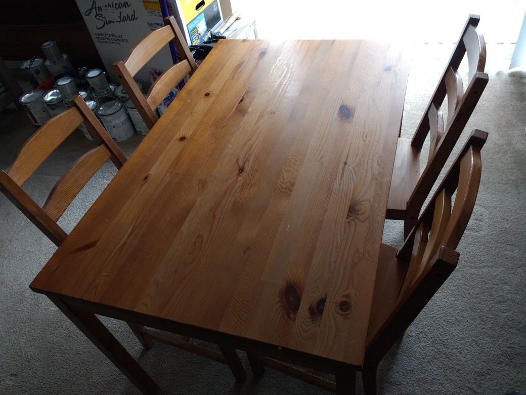 IKEA Jokkmokk dining table and chairs