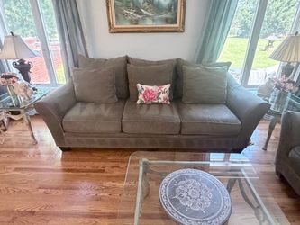 Oversized Microfiber Couch & Loveseat