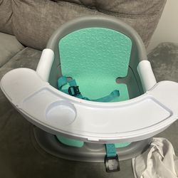Infantino Music & Lights 3-in-1 New Discovery Baby Seat and Booster, Unisex Baby 4-48 Months, Teal