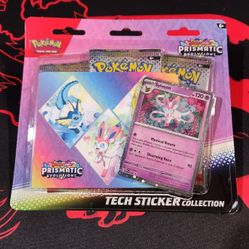 Pokemon Prismatic Evolutions 3pk Blister Glaceon & Sylveon