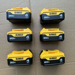 Dewalt Batteries 20v  4ah 50ea