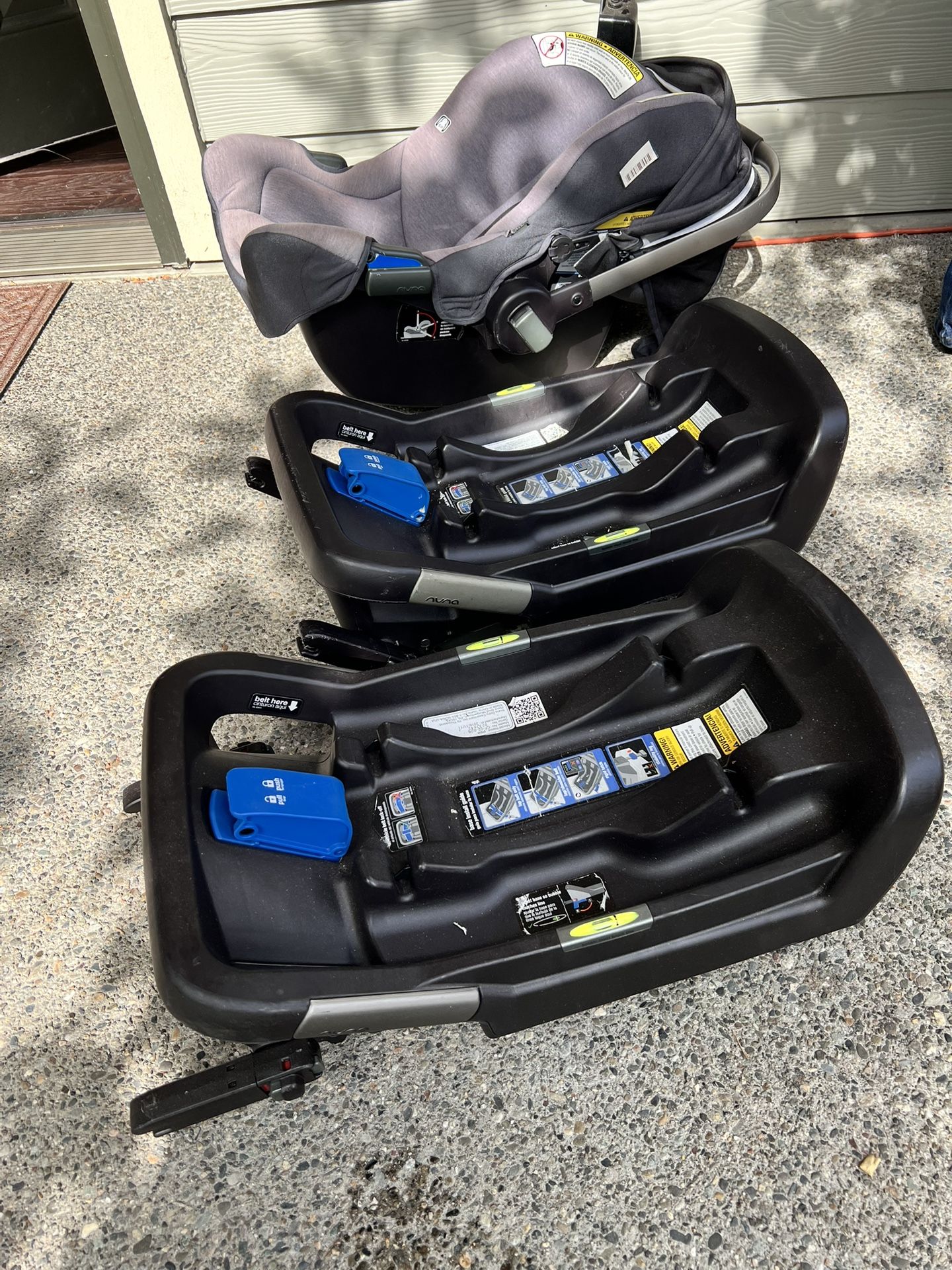 Nuna Car Seat And Two Bases