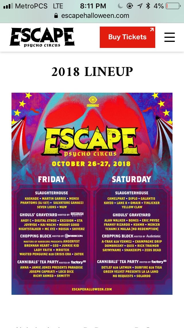 Escape psycho circus